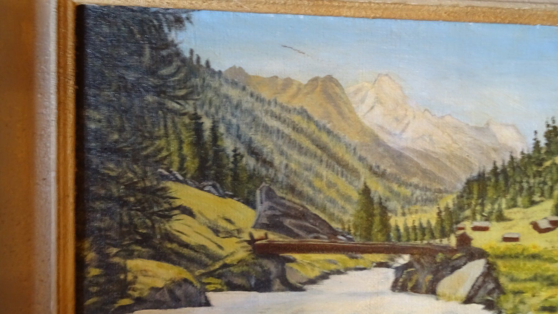 Dipinti: Gemälde Landschaft Zinal Wallis H. Meylan – Usato da Züberwangen venduto da Christine55 3