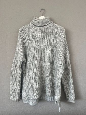ZARA Strickpullover grau meliert, Size M