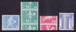 1964 Abarten Satz getrennte Automatenmarken ** Postfrisch **