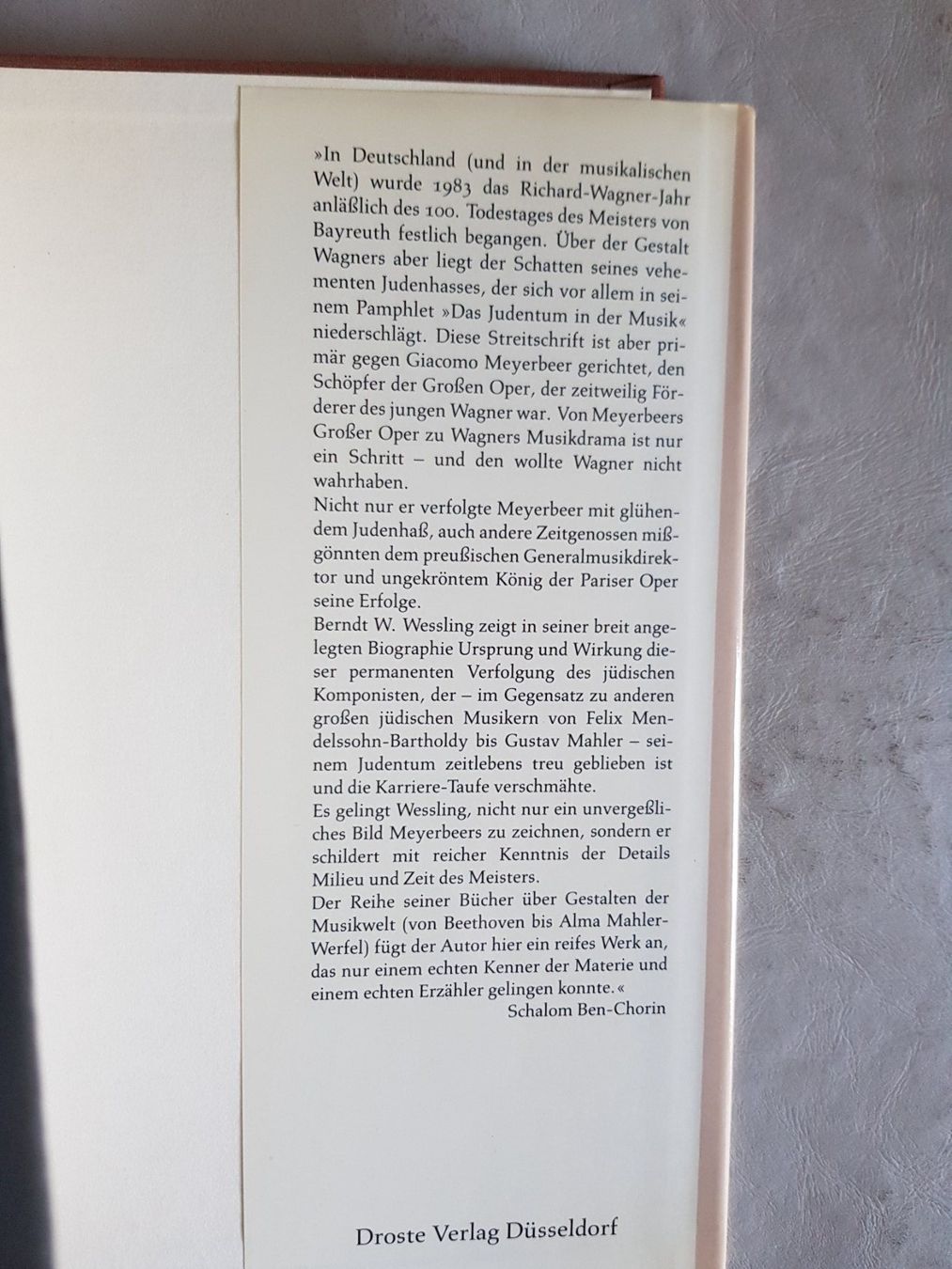 Libri: Meyerbeer - Wagners Beute - Heines Geisel - 1984 – Usato da Walterswil BE venduto da Lonitti 1