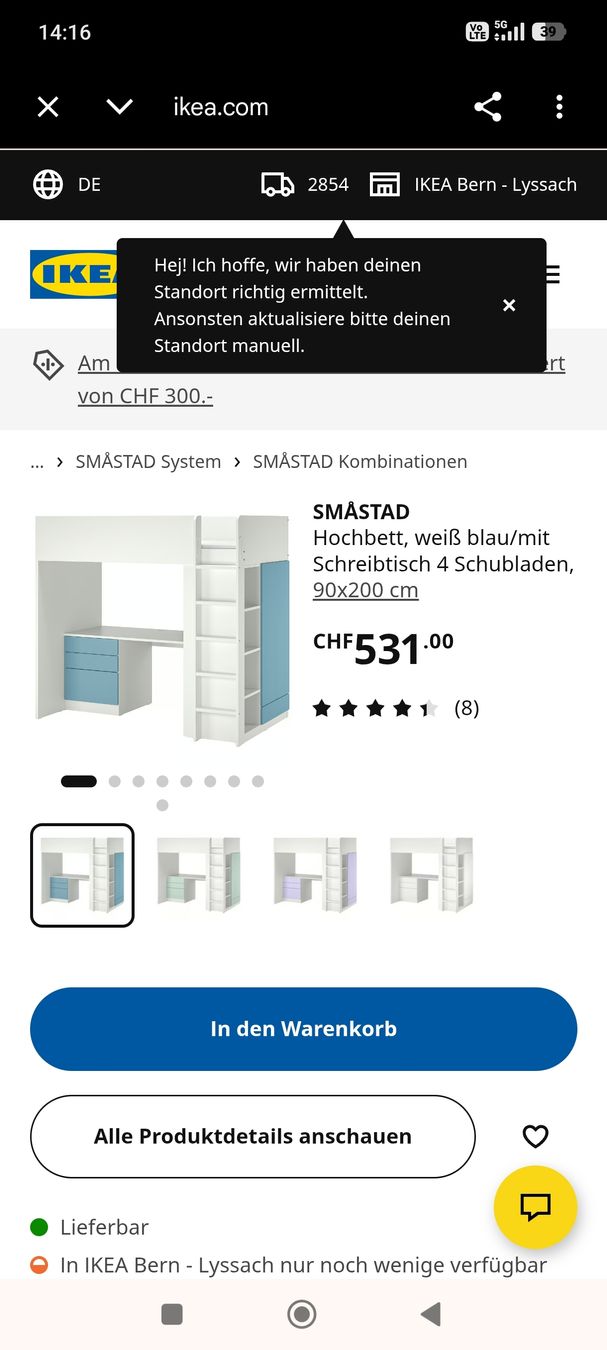Ikea Betten: SMÅSTAD – Gebraucht aus Bassecourt von dar_c72c 2