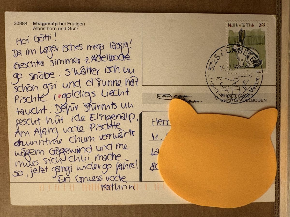 Cartoline postali: AK von Elsigenalp – Usato da Rümlang venduto da Kartenpost1 1