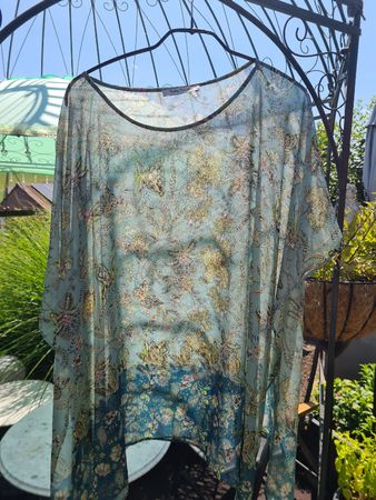 Betty Barclay Tunika gemustert hellblau Grösse Unisex