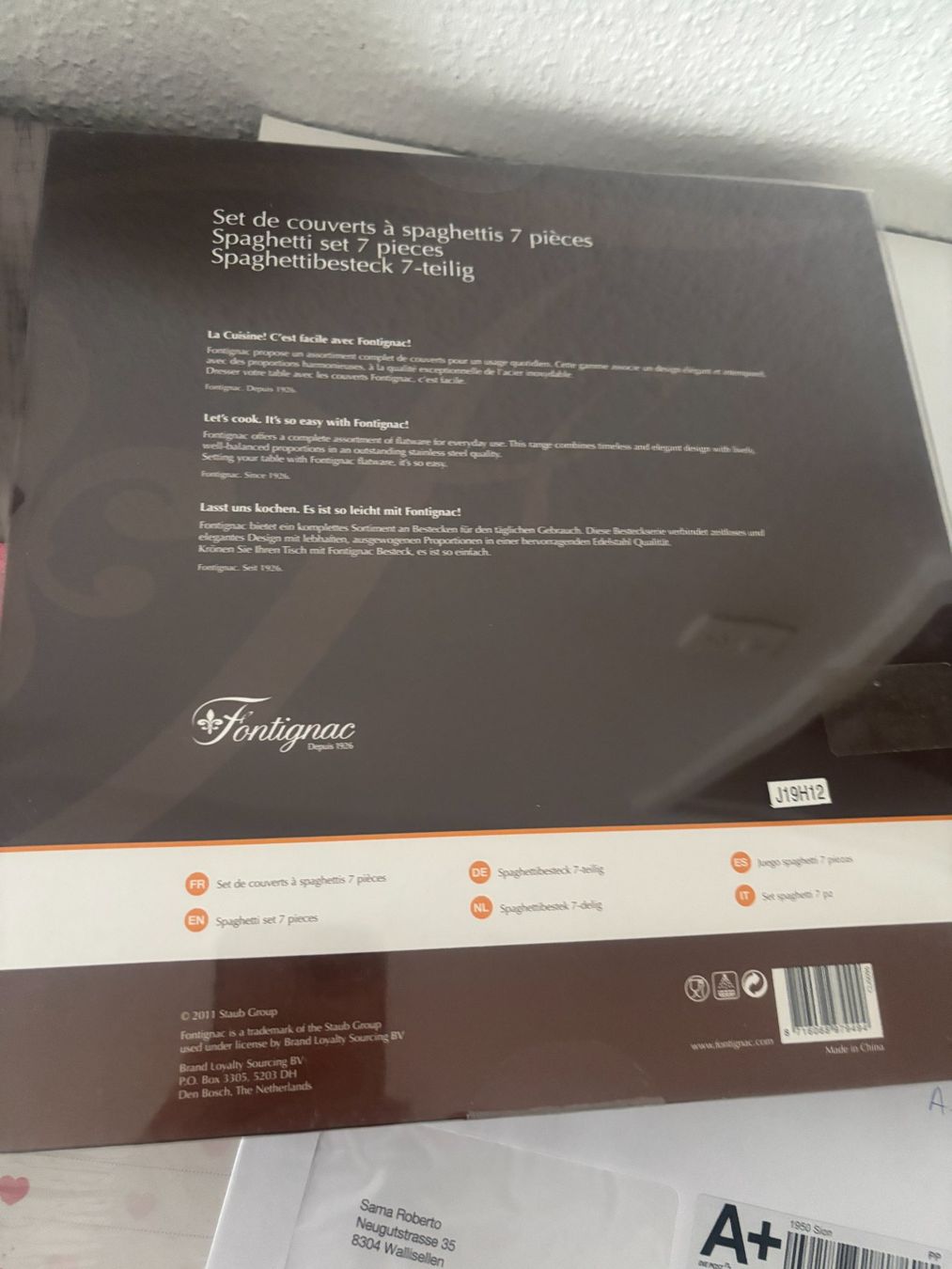 Bestecksets: Fontignac Spaghetti-Besteck Set, 7-teilig x 2 Stk Set – Neu und originalverpackt aus Wallisellen von ASZT 4