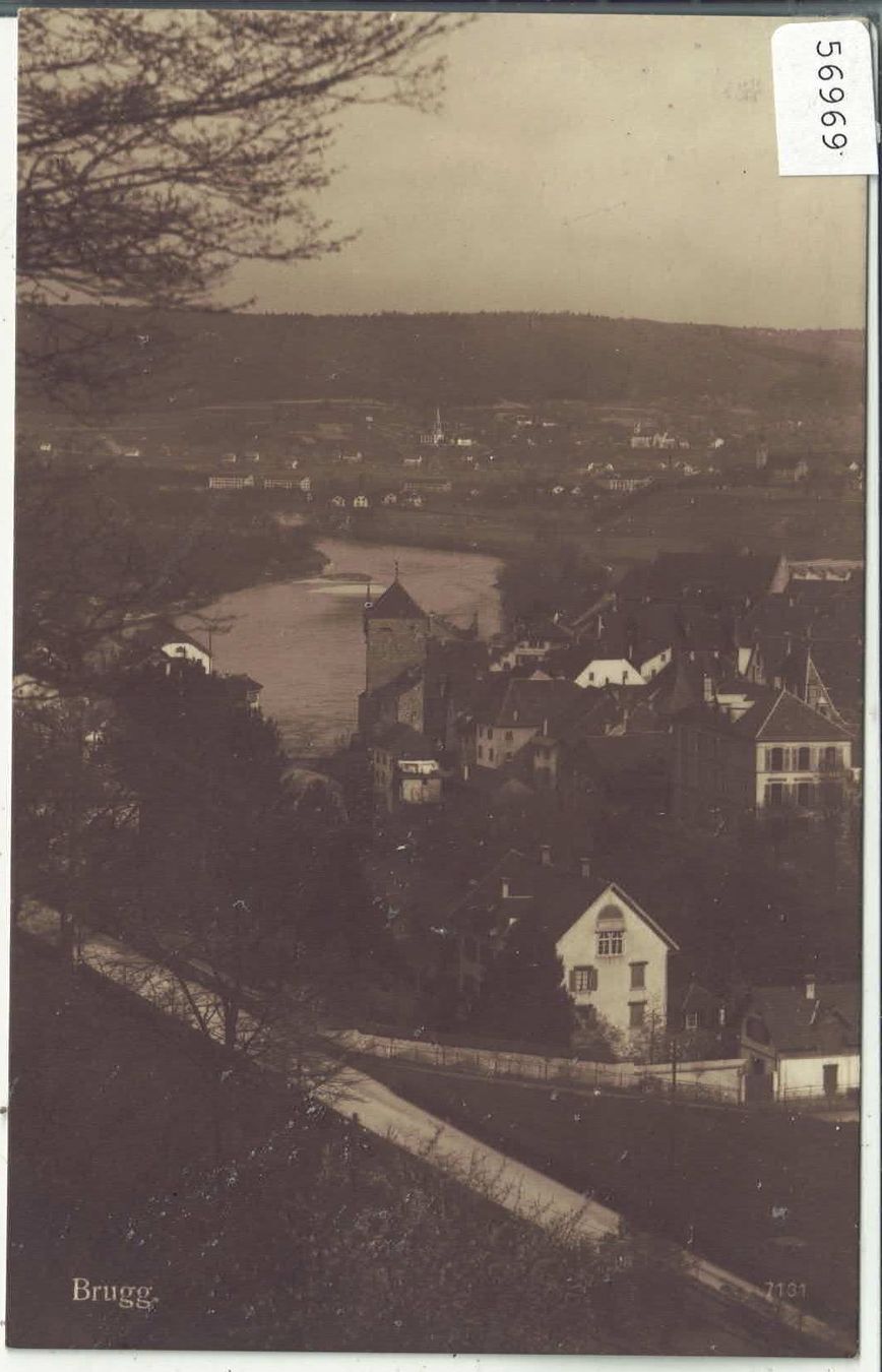 Cartoline postali: Brugg von oben – Usato da Ettingen venduto da Kartenplanet