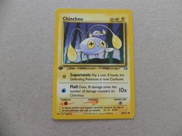Pokémon Sammelkarte Chinchou 1995-2000  HP Engl. 1. Edition