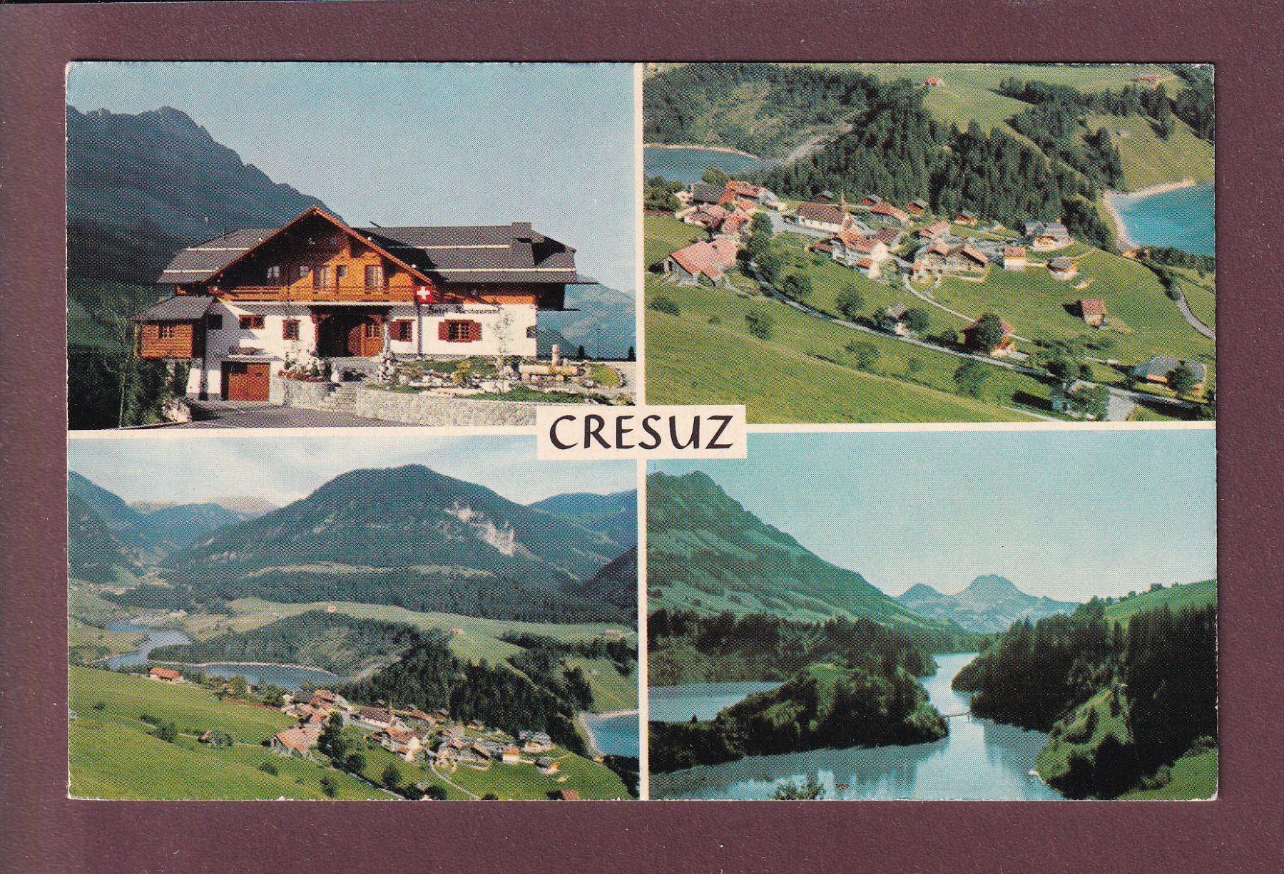 Cartoline postali: CRESUZ - 4 images – Usato da Pully venduto da nicecards