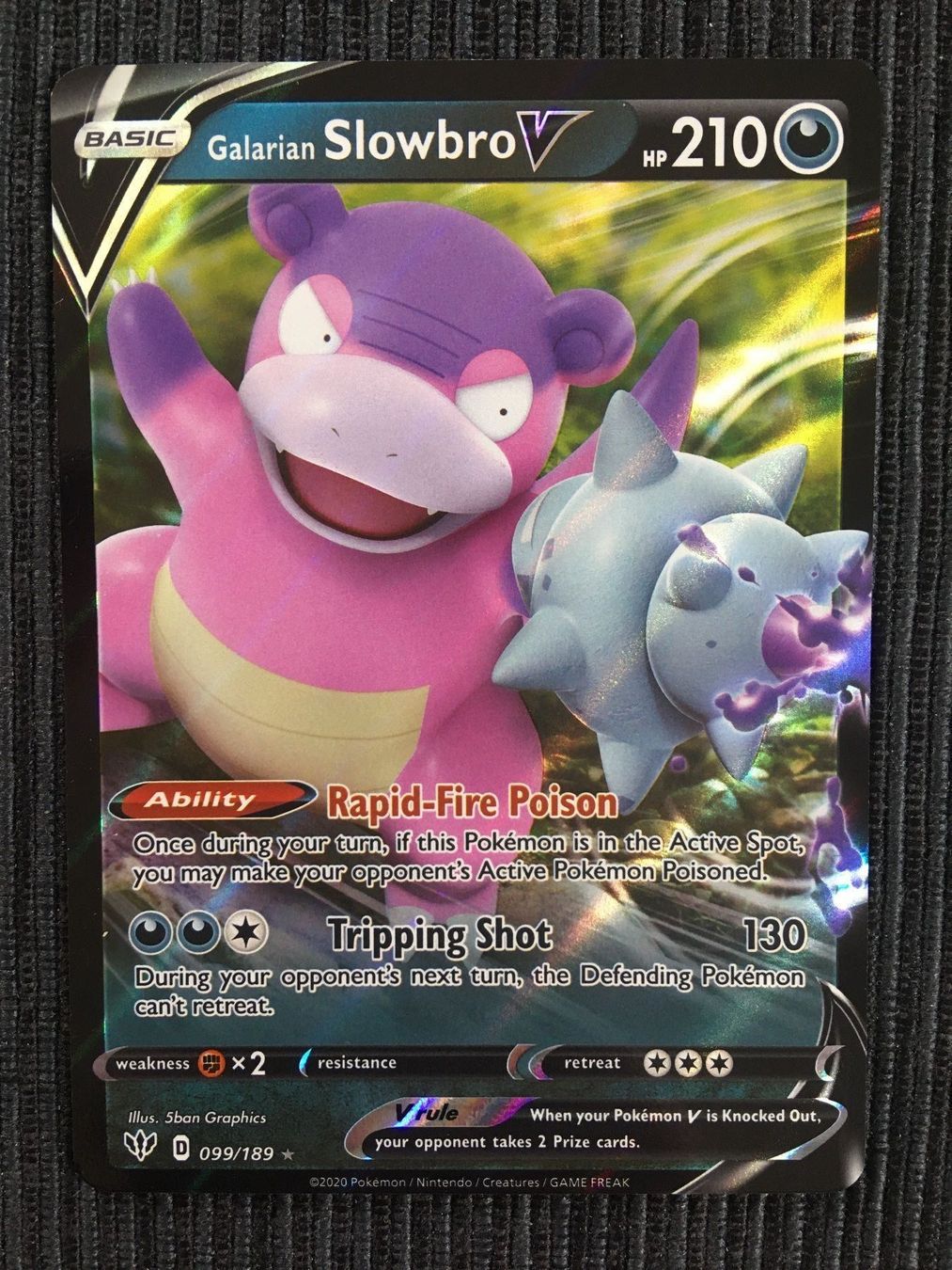 Pokémon Carte collezionabili: Pokemon Slowbro V Darkness Ablaze – Nuovo (secondo la descrizione) da Wabern venduto da Collectfun