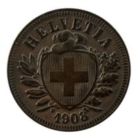 Schweiz / Suisse - 2 Rappen - 1908