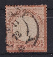 Deutsches Reich 1872:  2 1/2 Gr. Brustschild - Kat. Nr. 21