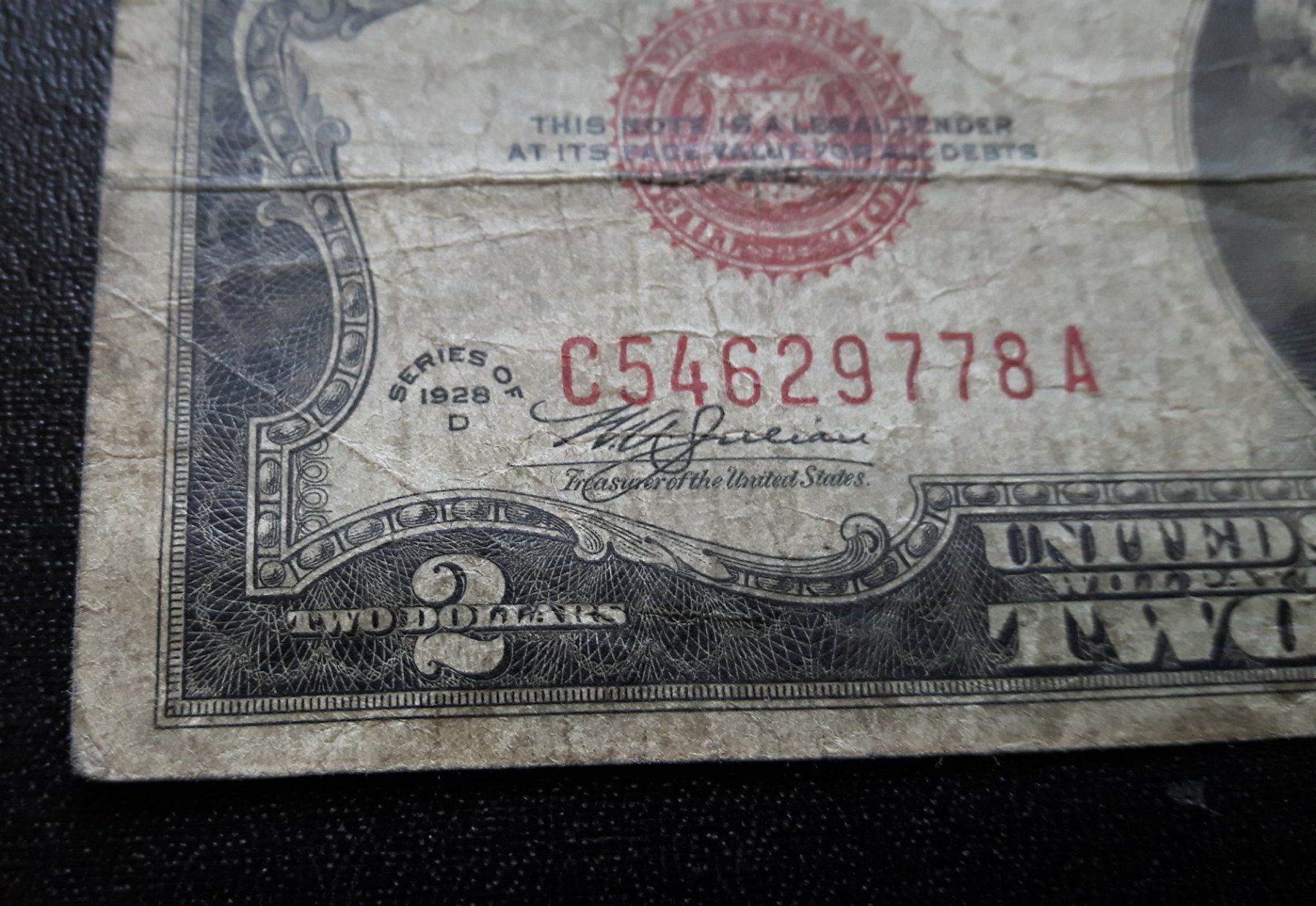 Banconote: 2$ USA 1928 – Usato da Zürich venduto da brinkosos 1
