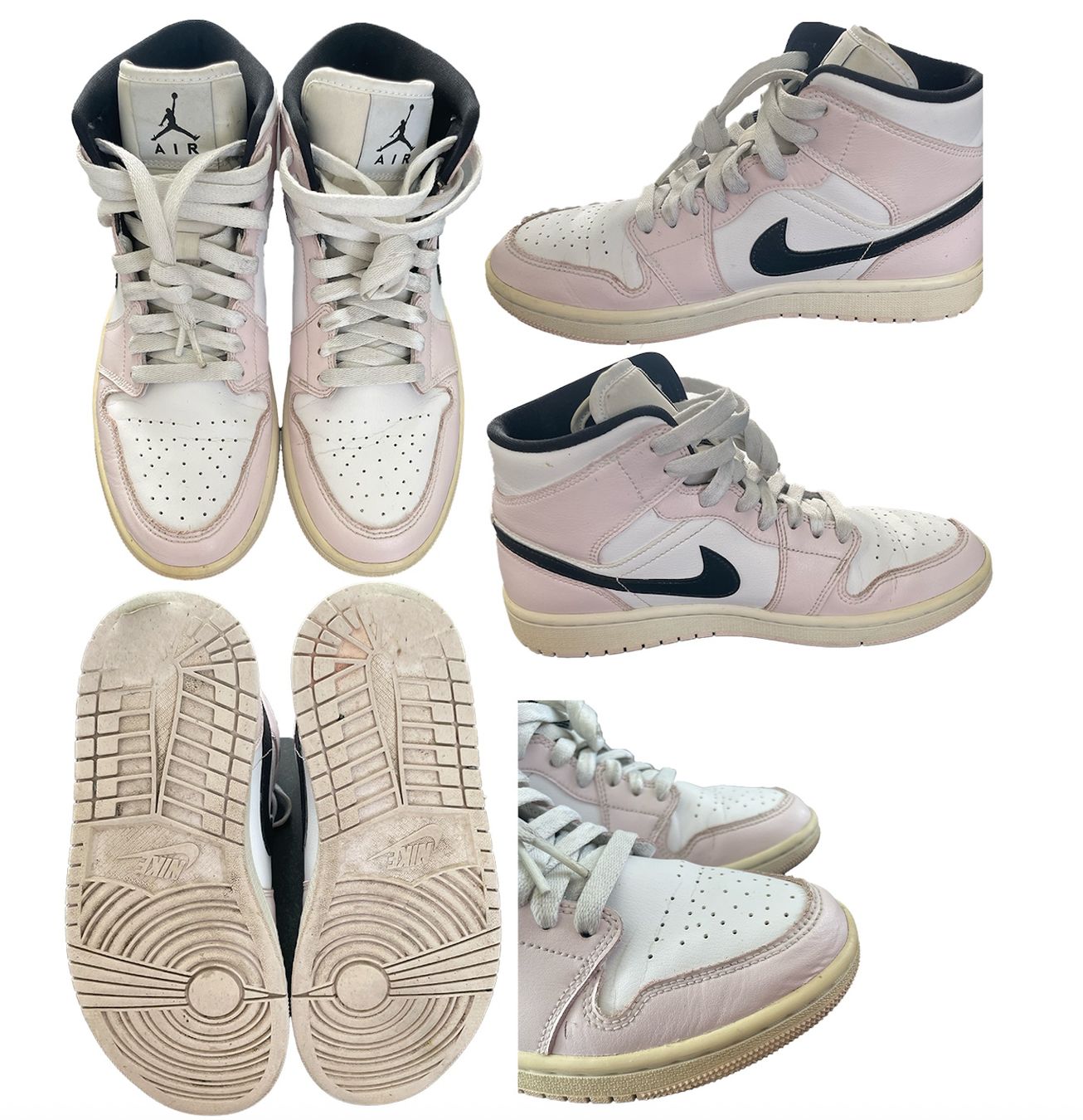 Jordan Scarpe da donna: Nike Air Jordan 1 Mid - barely rose – Usato da Cham venduto da vsgesser 1
