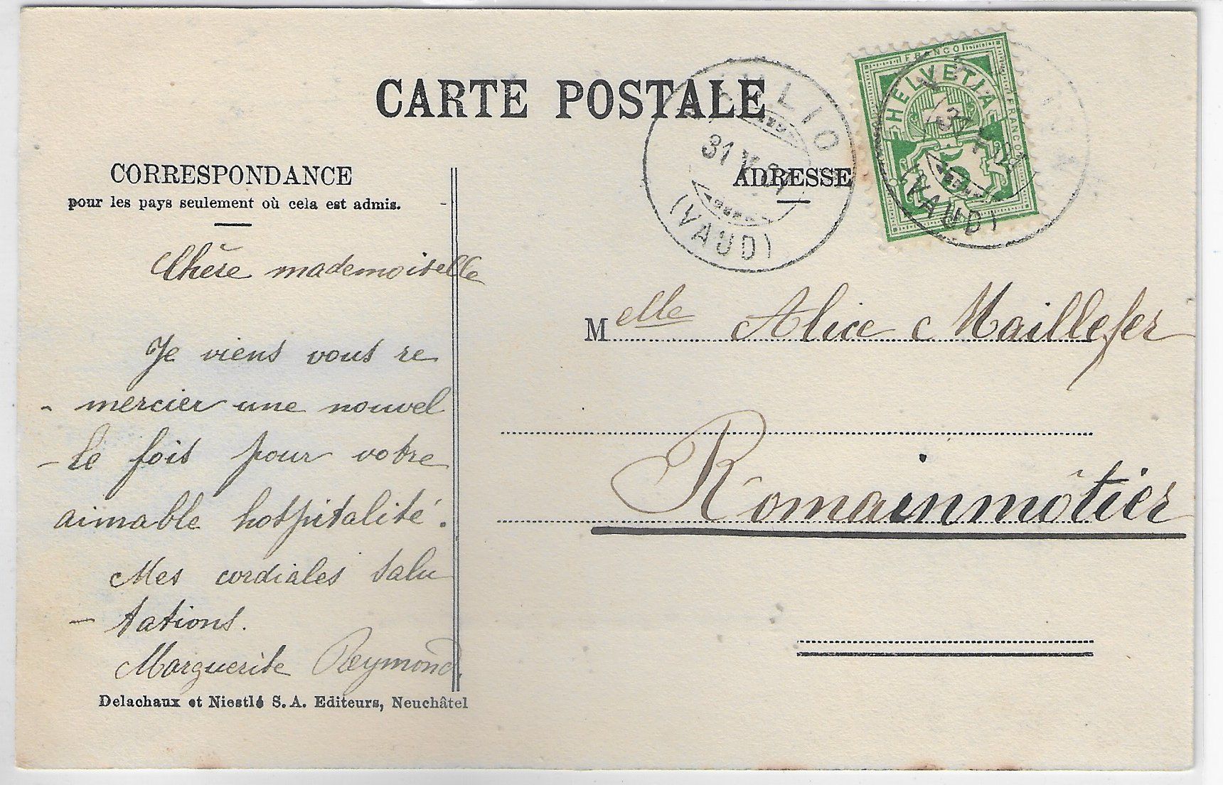 Cartoline postali: Vaulion et le Dent de Vaulion – Usato da Ettingen venduto da Kartenplanet 1