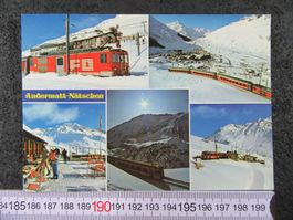 ANDERMATT NÄTSCHEN URSERENTAL SCHNEE FO BAHN URI AK BUG