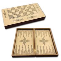 Jeu de Backgammon Étoile pour Adultes - Grand ( NEUF )