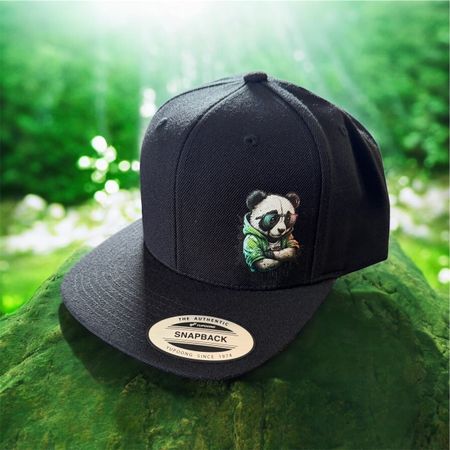 Snapback Cap - Panda Motiv