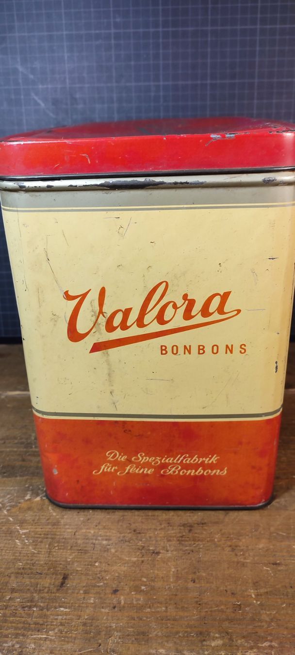 Barattoli: Wunderschöne alte Blechdose VALORA BONBONS – Usato da Gelterkinden venduto da MYSTOREFORYOU4460