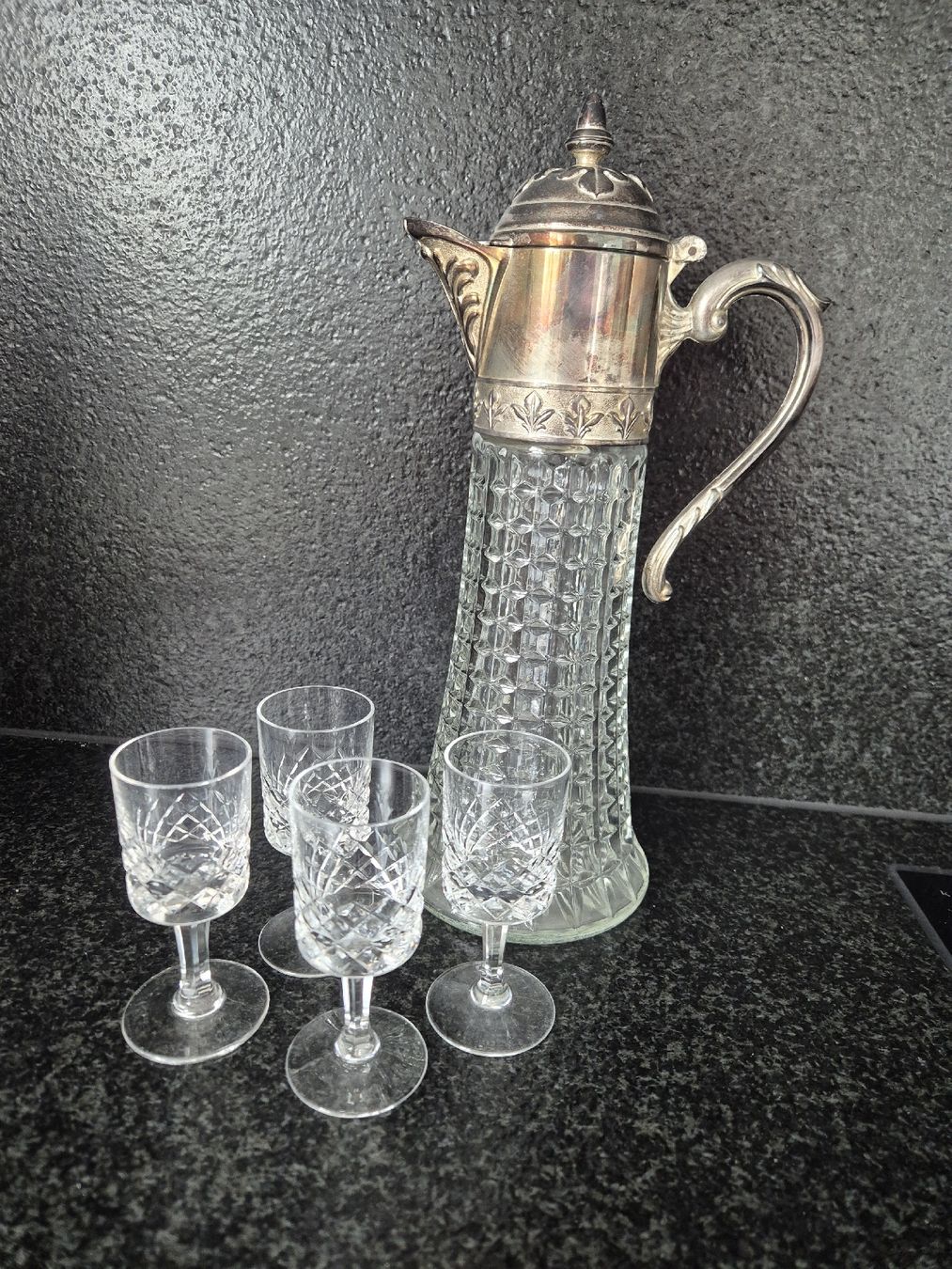 Caraffe: Glasskaraffe und Gläser – Usato da Obergerlafingen venduto da Country-Living