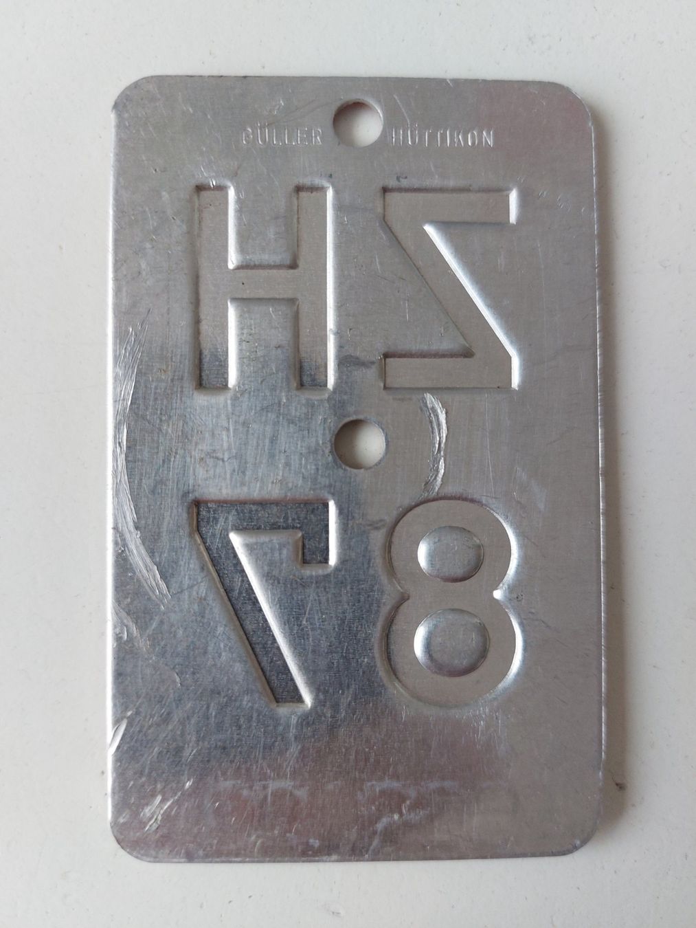 Sachs Ecriteaux: Velonummer ZH 87 plaque Velo – D'occasion à Schenkon par Uhu007 1