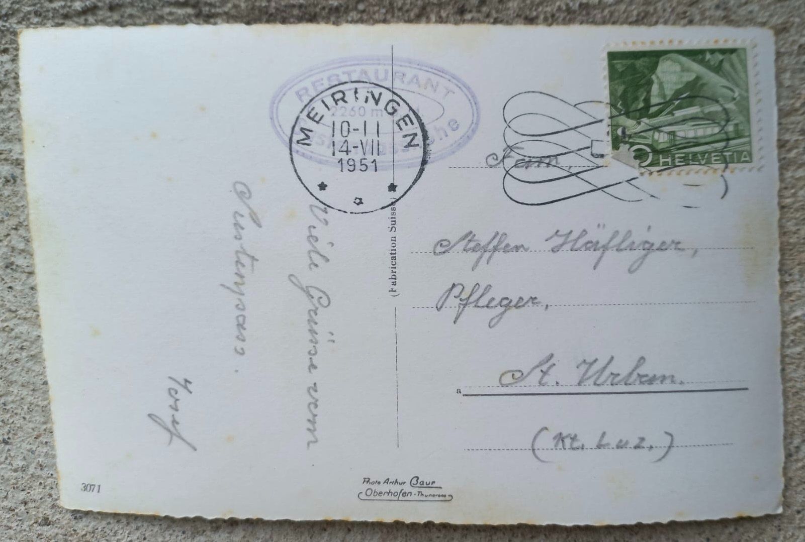 Cartes postales: AK Sustenpass 1951 mit Postautos – D'occasion à Burgdorf par glasrabe01 1