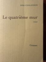 LIVRE SORJ CHALANDON - LE 4ème MUR