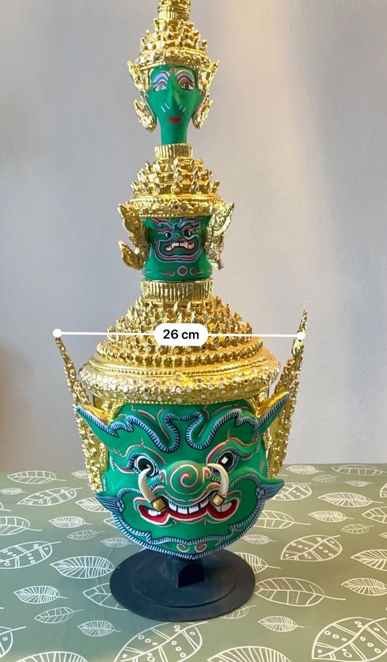 Tutte le decorazioni: Thai Khon Maske Deko / Farbe Grün – Usato da Uffikon venduto da san123day 2