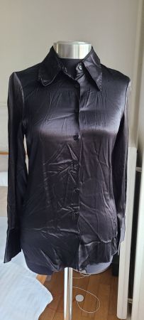 Bluse aus Satin von Zara, Gr. XS