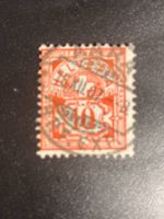 Schweiz 1907 Ziffern 10 Rp Vollstempel Rasierklinge AARAU