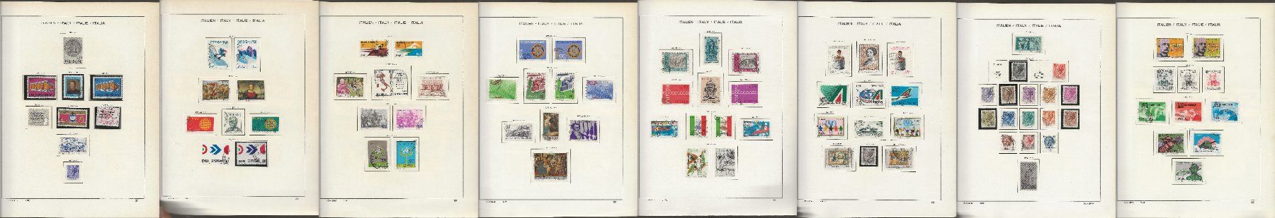 Alle Briefmarken: Marken Italien 1969 bis 1972 – Gebraucht aus Au ZH von xelagreb01