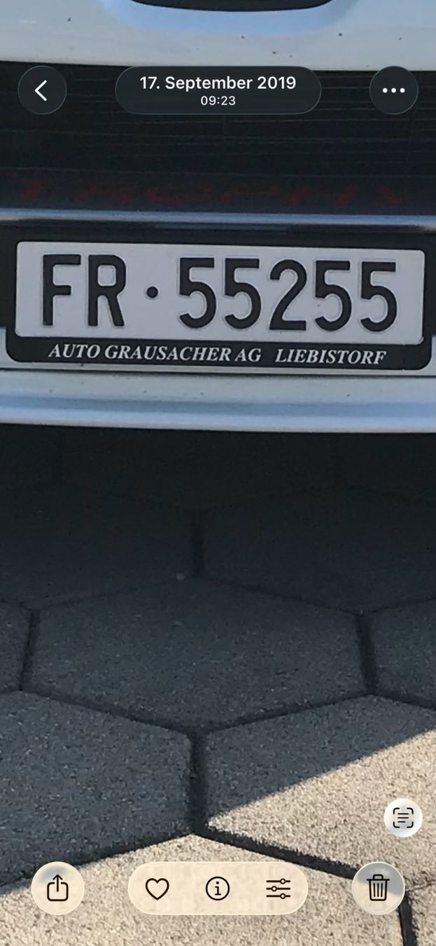 Ecriteaux: Autonummer FR 55255 – D'occasion à Bern par Buybest24