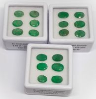 18x émeraudes 7x5 mm - 10.84 ct - Valeur 860.- Fr