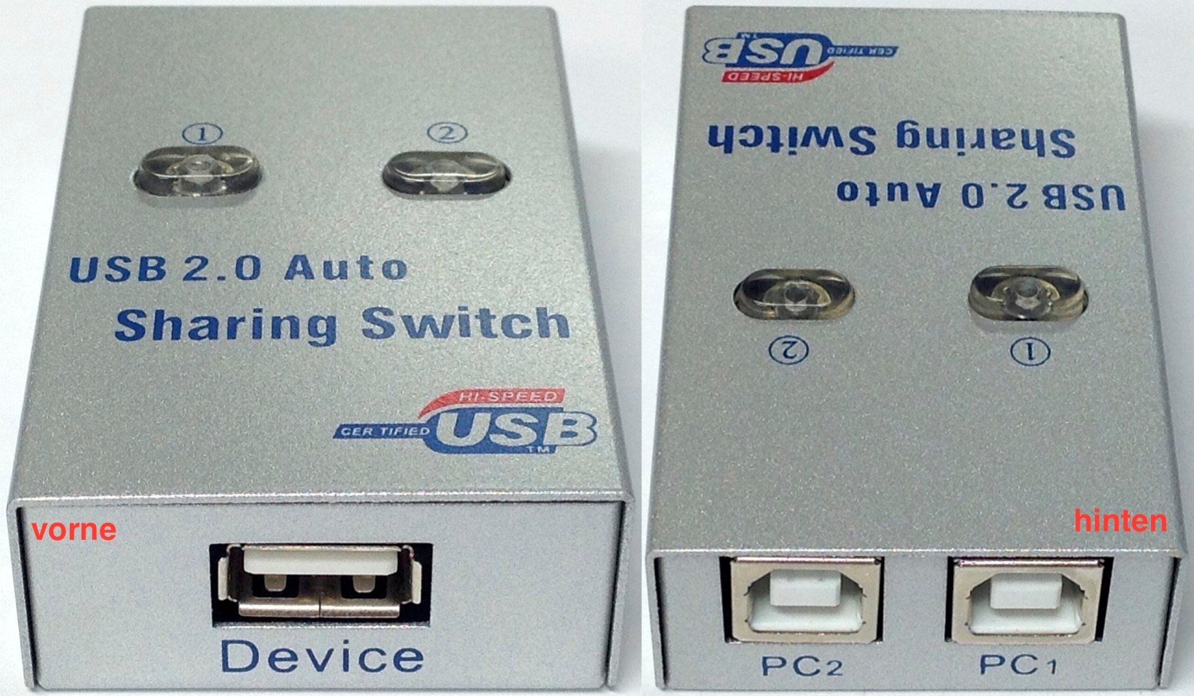 Laufwerke & Adapter: IT-102AU USB-2.0 Auto Sharing Switch Typ_2xB-zu-A 2xBU/BU – Neu und originalverpackt aus Reinach AG von RiesenServicesGmbH