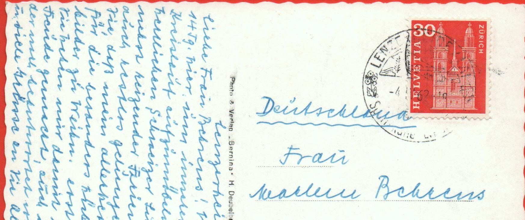 Cartoline postali: LENZERHEIDE – Usato da Jona venduto da philajona 1