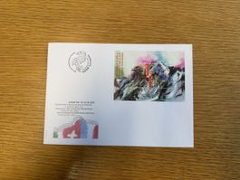 5 FDCs mit Blöcken Schweiz