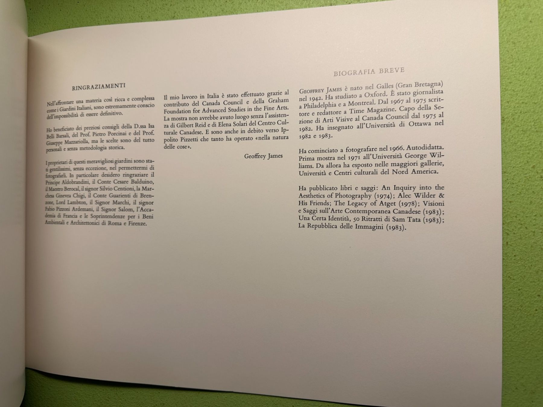 Bücher: Geoffrey James: Giardini Italiani. – Gebraucht aus Zürich von allp 7