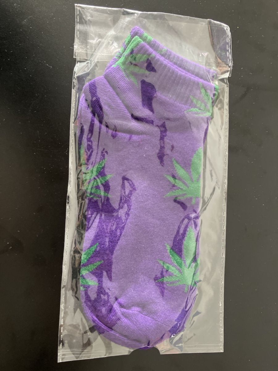 Calze: Socken Baumwolle, Grösse 38 - 42, Viollet Hanfblatt – Nuovo e nell'imballaggio originale da Unterstammheim venduto da dbo_5dgb