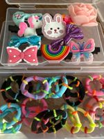 10 Paar niedliches Haargummi+10x Klammern- Accessoires