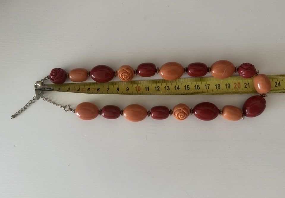Catenine: Vintage-Halskette aus Lucite- oder Zelluloidperlen – Usato da Affoltern am Albis venduto da Sveta75 6