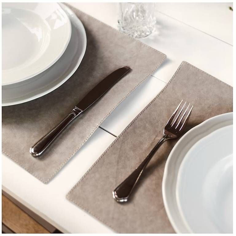 Set di tavolo e panche: UASHMAMA-Tischsets TEC grau - 6 Stücke – Usato da Bärau venduto da JeJeG 3