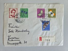 Briefumschlag Ausschnitt, Pro Juventute 1951 Luzern Stempel