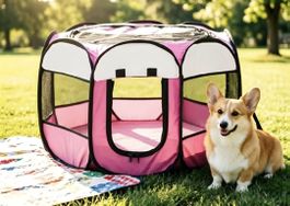 Hundezelt Auslaufgitter Welpenauslauf Hund Auslauf Gitter