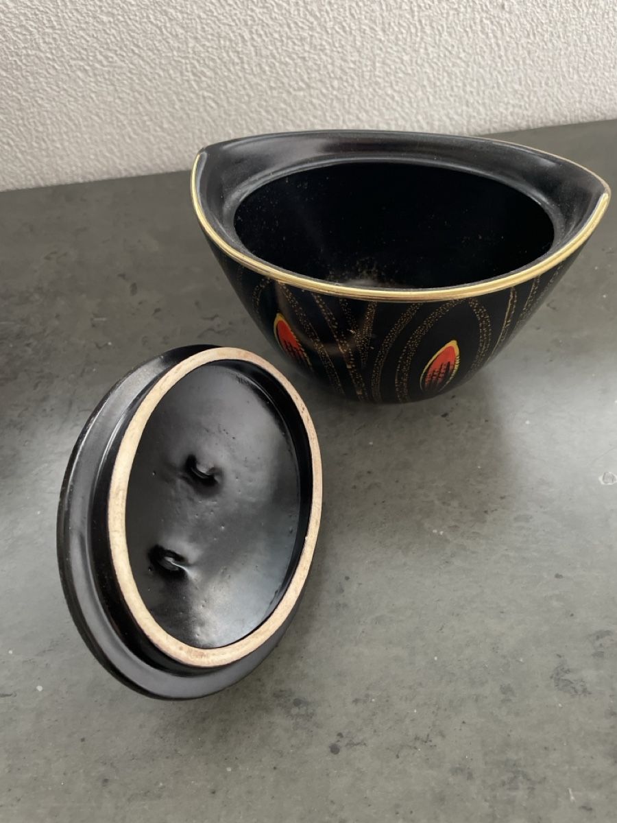 Zuccheriere: Art Deko Vintage Dose mit Deckel – Usato da Diepoldsau venduto da bellepastell 3