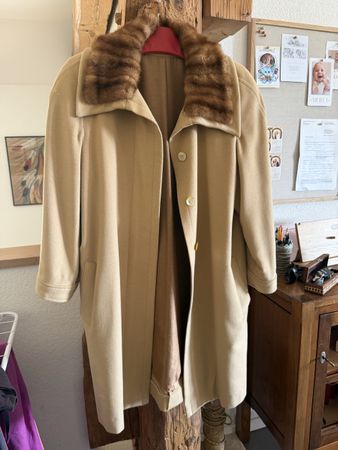 Manteau ROCHAS Paris – Cachemire, Angora & Laine – T. 40
