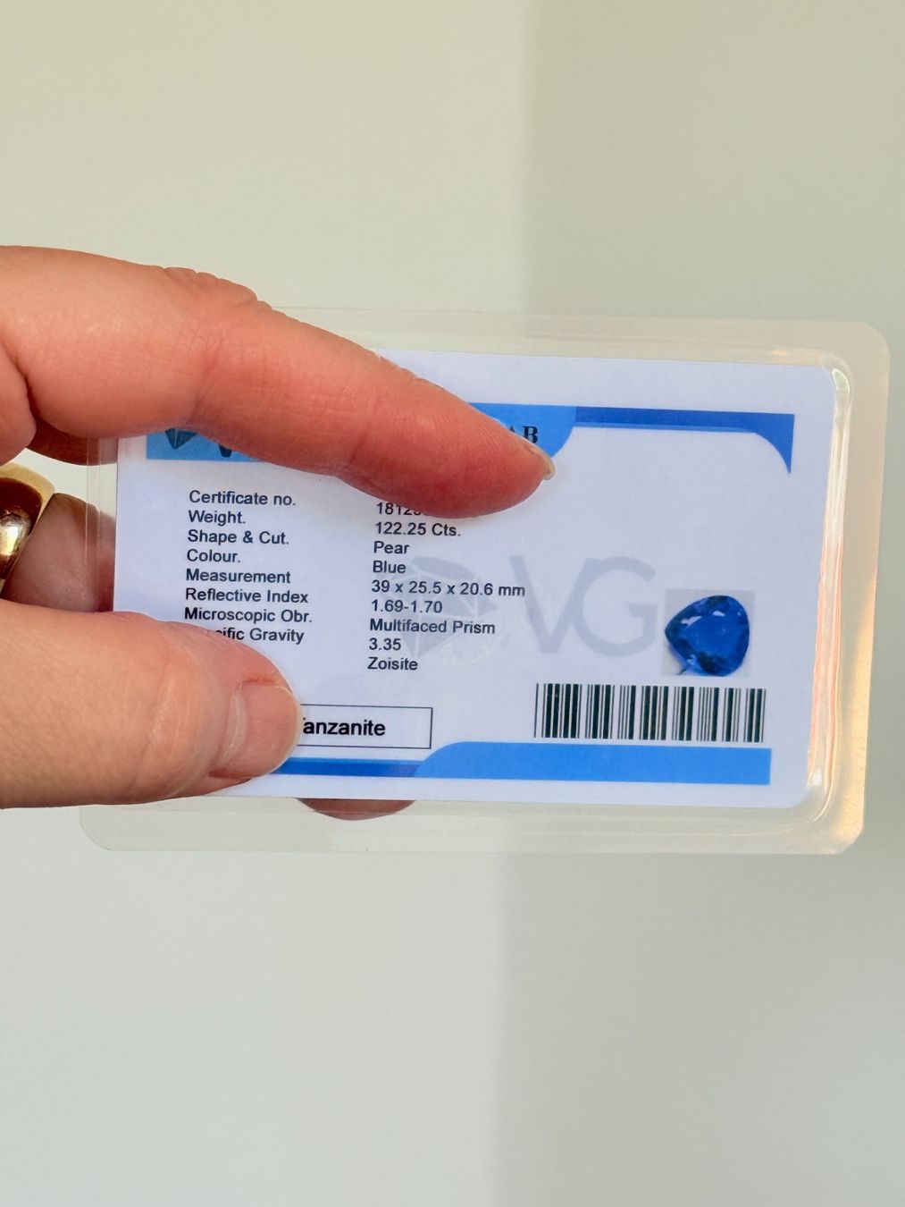 Minerali & Pietre curative: Certified 122.25 Ct – Nuovo e nell'imballaggio originale da Genève venduto da AWWA 9