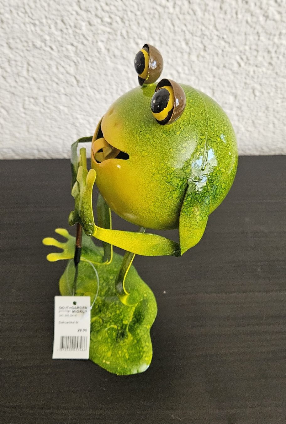 Migros Tutte le decorazioni: Frosch aus Metall  "Neu" – Nuovo e nell'imballaggio originale da Uster venduto da esko.swiss 1