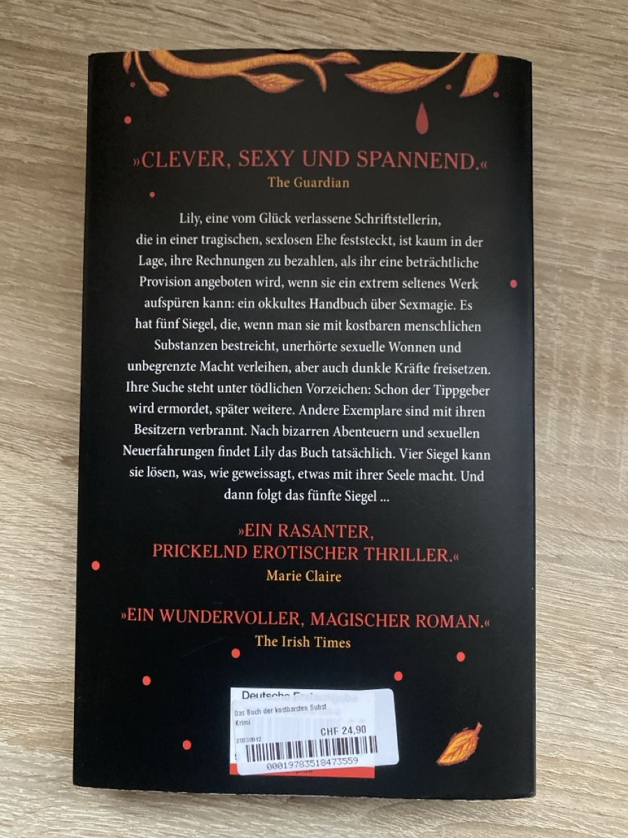 Libri: Das Buch der kostbarsten Substanz - Sara Gran – Usato da Gränichen venduto da cat_lady 1