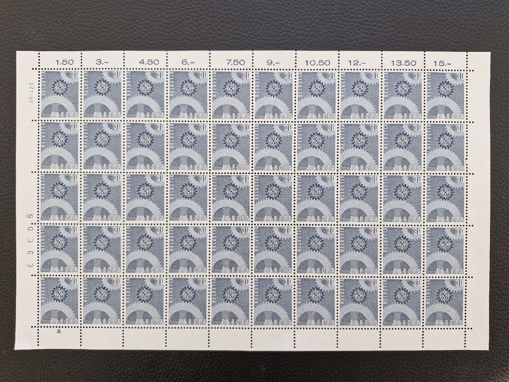 Tutti i francobolli: seltener Schweizer Briefmarkenbogen 1966 Top Zustand postfr. – Nuovo (secondo la descrizione) da Frauenfeld venduto da Kasico