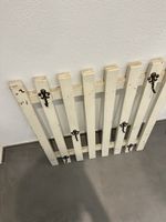 Wandgarderobe Shabby Chic ab 1.- Holz weiss 8 Haken Landhaus