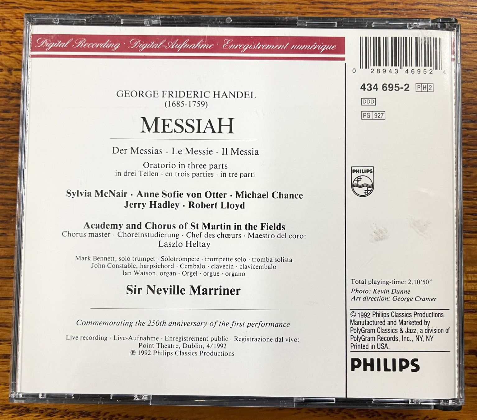 CD: CD Box - G.F. HANDEL - MESSIAH – Usato da Oftringen venduto da Vucki 2