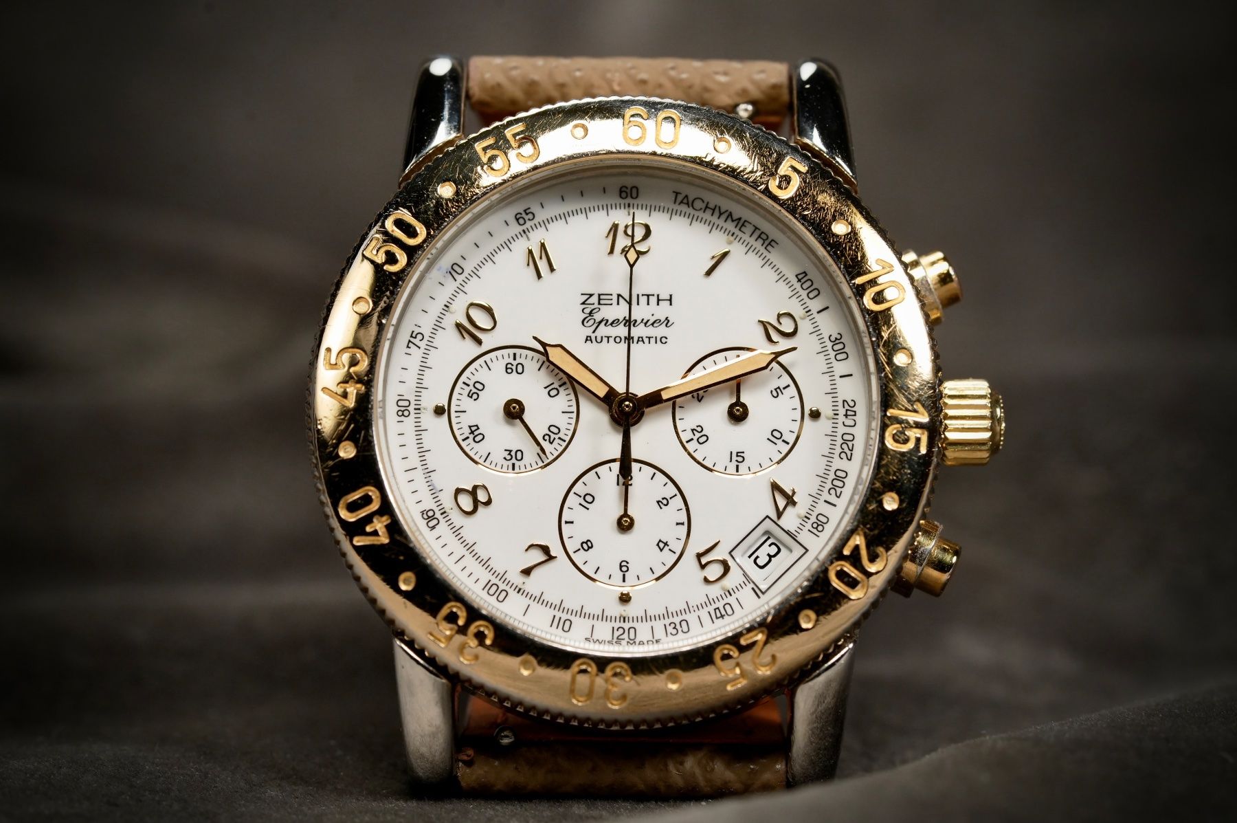 Zenith Montres: Zenith - El Primero Epervier Ref 19.0130.400 Original 1988 – D'occasion à Morcote par chronoservice 1